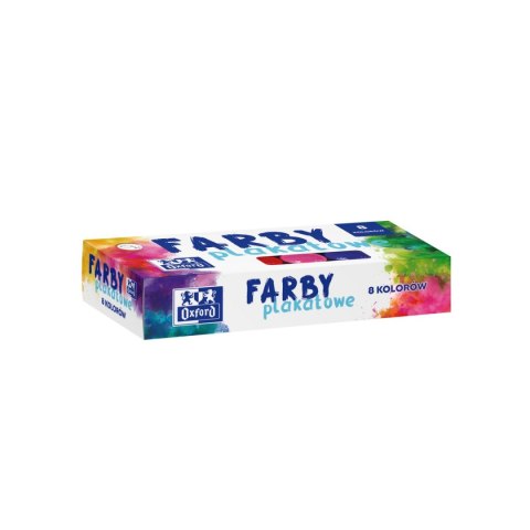 Farby plakatowe kolor: mix 8 kolor. Oxford (400167102)
