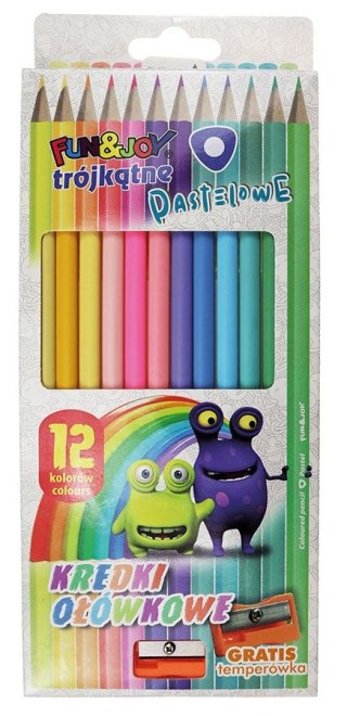 Kredki ołówkowe 12 kol. Fun&Joy