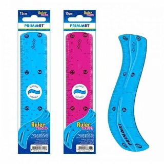 Linijka gumowany plastik 15cm Prima Art (357039)