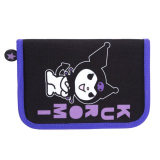 Piórnik KUROMI czarny 2 KLAPKOWY St.Majewski (bez wyposażenia)