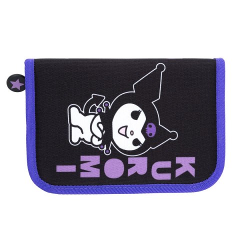 Piórnik KUROMI czarny 2 KLAPKOWY St.Majewski (bez wyposażenia)