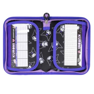 Piórnik KUROMI czarny 2 KLAPKOWY St.Majewski (bez wyposażenia)