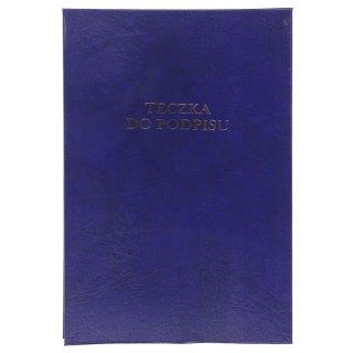 Teczka do podpisu A4 granatowy 16k. Barbara (1822218)