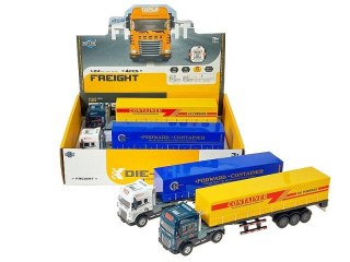 Ciężarówka z kontenerem, metalowe, 40x10x7cm, światło, dźwięk Adar (618244)