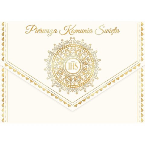 Kartka składana Karnet A5 KOMUNIA KOPERTA IHS A5 Henry (5905701482207)