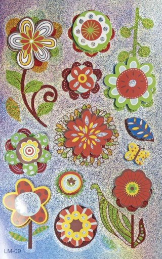 Naklejka (nalepka) Craft-Fun Series Kwiatki Titanum (LM-009)