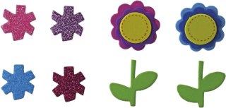 Naklejka (nalepka) Craft-Fun Series piankowe kwiatki i łodygi Titanum (EB672)