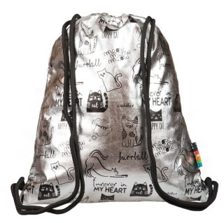 Plecak (worek) na sznurkach Stright Silver Cats plecak na sznurkach St.Right (SO-11)