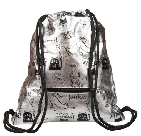 Plecak (worek) na sznurkach Stright Silver Cats plecak na sznurkach St.Right (SO-11)