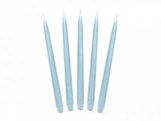 Świeca stożkowa matowa błękitny [mm:] 240 Partydeco (SKMAT-011)