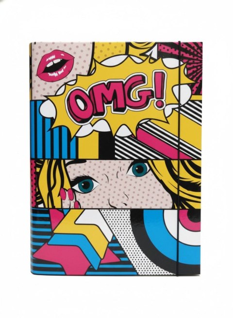 Teczka z szerokim grzbietem na gumkę OMG! A4 VauPe (310/91)