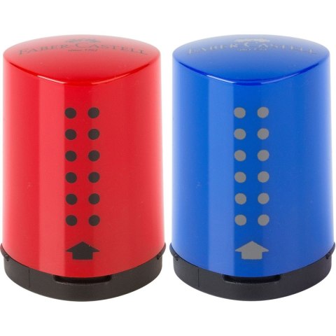 Temperówka Grip 2001 czerwona czerwony plastik Faber Castell (183710)