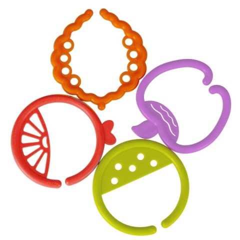 Zabawka edukacyjna Zestaw sensorycznych krążków Owoce 16el Bam Bam (482390)