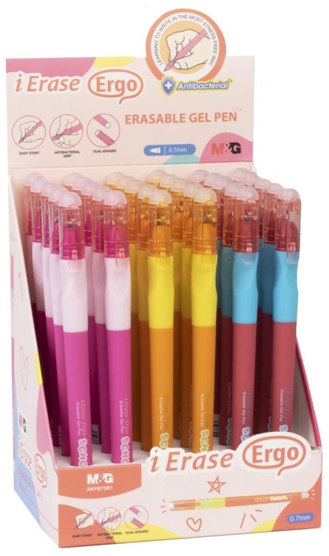 Długopis wymazywalny Ergo Girls wkład niebieski 0,7mm M&G (MG AKPB75R1 KP30)