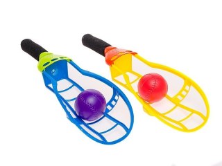 Gra zręcznościowa plenerowa, rakietki z wyrzutnią piłeczek Adar (536487)