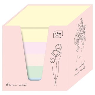 Kostka papierowa mix pastelowy [mm:] 90x90x 90 Interdruk (KOSPAPKKUBP)