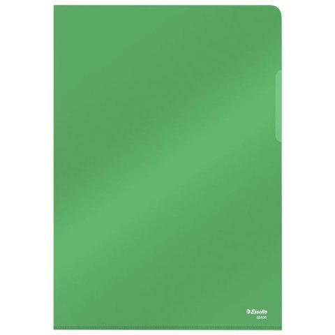 Ofertówka A4 kolor: zielony typu L 150 mic. Esselte (55436)