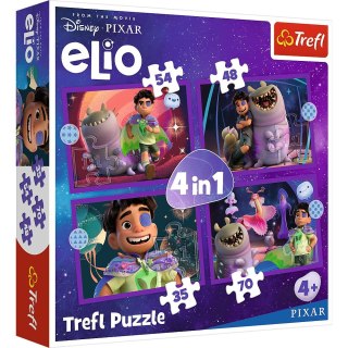 Puzzle Pozaziemskie życie Elio 4w1 el. Trefl (34665)