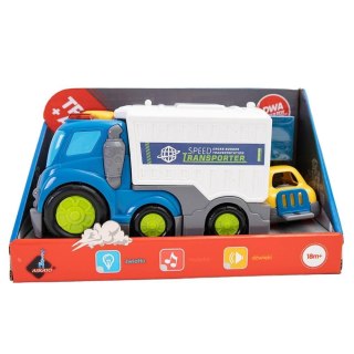 Śmieciarka Zestaw autek 2w1 - Śmieciarka i mini podnośnik Askato (123653)