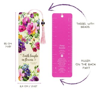 Zakładka do książki Piwonie Peter Pauper Press