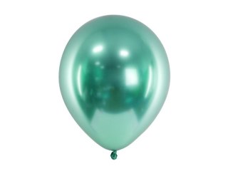 Balon gumowy Metalizowane Glossy zielony 300mm Partydeco (CHB1-012B-50)