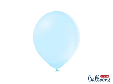 Balon gumowy Pastel Light Blue 1op/100sztuk pastelowy 100 szt niebieski jasny 270mm Strong Baloons (SB12P-001J)