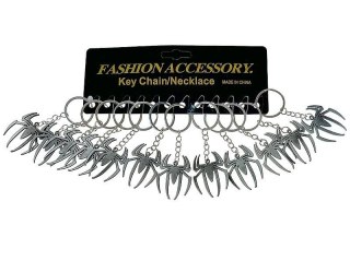 Brelok metalowy pająk, karta 12szt. Adar (603844)