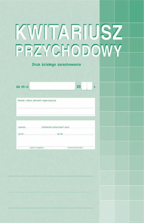 Druk offsetowy Kwitariusz przychodowy A4 A4 30k. Michalczyk i Prokop (400-1)