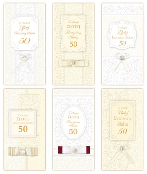Kartka składana Rocznica ślubu DL Merigraf (5902221807886)
