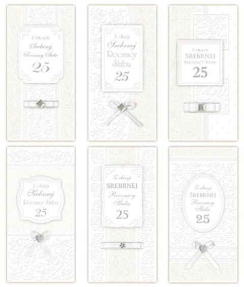 Kartka składana Rocznica ślubu DL Merigraf (5902221807886)
