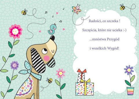 Kartka składana pies-WIOSNA A5 Henry (5905701485826)