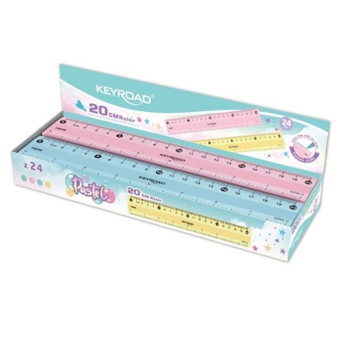Linijka plastik 20cm Keyroad (KR972537)