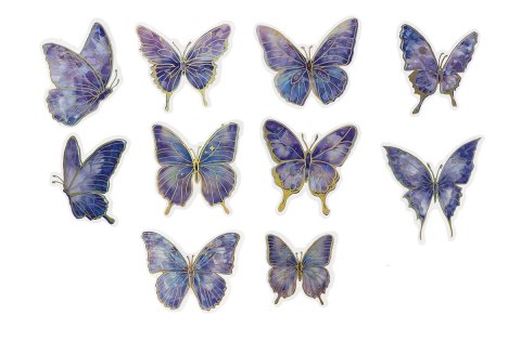 Naklejka (nalepka) Craft-Fun Series Motyle fioletowe Naklejki foliowe Titanum (25CR003)
