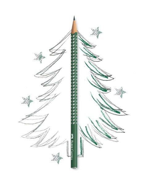 Ołówek Sparkle Pearly Ciemnozielony (Forest Greeen) B Faber Castell (118239 FC)