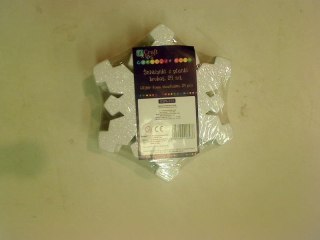 Ozdoba piankowa śnieżynki pianki brokat 24szt. Dp Craft (kspi-111)