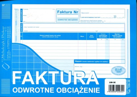 Druk offsetowy faktura A5 80k. Michalczyk i Prokop (109-3E)