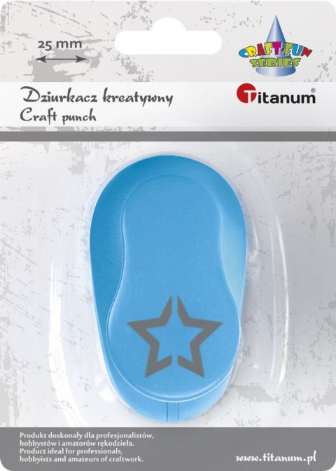 Dziurkacz ozdobny Craft-Fun Series 25mm gwiazda Titanum (T-8810-16)
