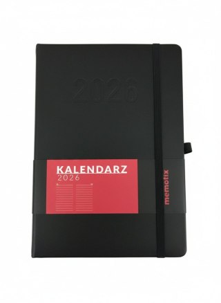 Kalendarz książkowy (terminarz) 2026 MEMOFIX DNS A5 Antra (czarny)