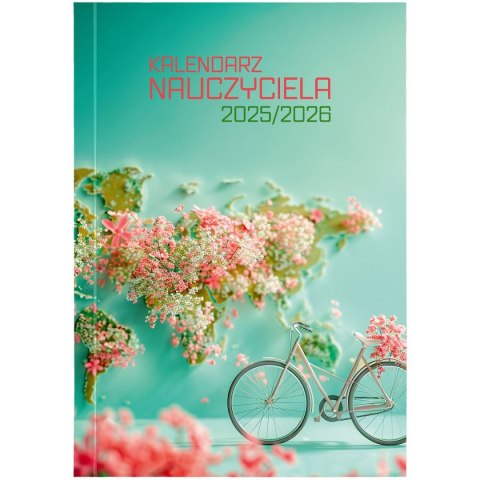 Kalendarz nauczyciela książkowy (terminarz) PCV ROWER bezbarwny B6 Wydawnictwo Wokół Nas (A5TN089B)