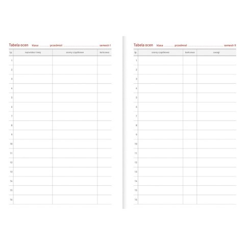 Kalendarz nauczyciela książkowy (terminarz) PCV ROWER bezbarwny B6 Wydawnictwo Wokół Nas (A5TN089B)