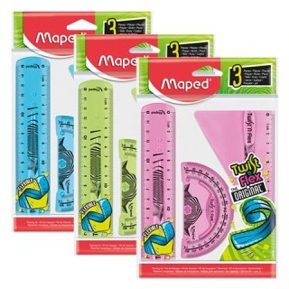 Komplet geometryczny TWIST N FLEX NIEŁAM. LIN 15/EKIER/KĄ 3 el. Maped (895024)