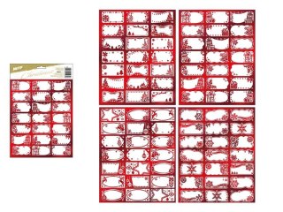 Naklejki świąteczne Boże Narodzenie czerwone (8885876)