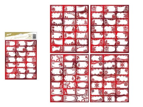 Naklejki świąteczne Boże Narodzenie czerwone (8885876)