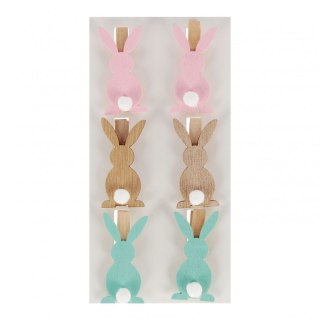 Ozdoba drewniana Spinacz królik Craft With Fun (555440)