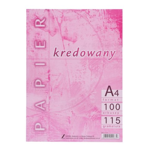 Papier kredowy A4 biały [mm:] 210x297 Kreska