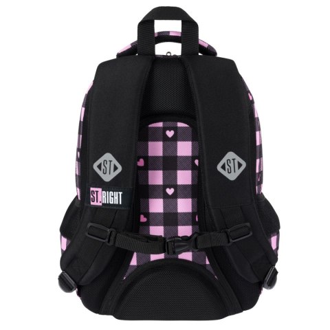 Plecak PINK CHECKEREDR 3-KOMORY St.Right (BP-26)