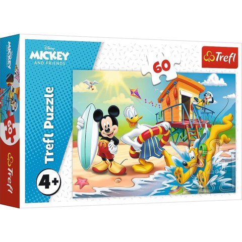 Puzzle Ciekawy dzień Mikiego i przyjaciół 60 el. Trefl (17359)