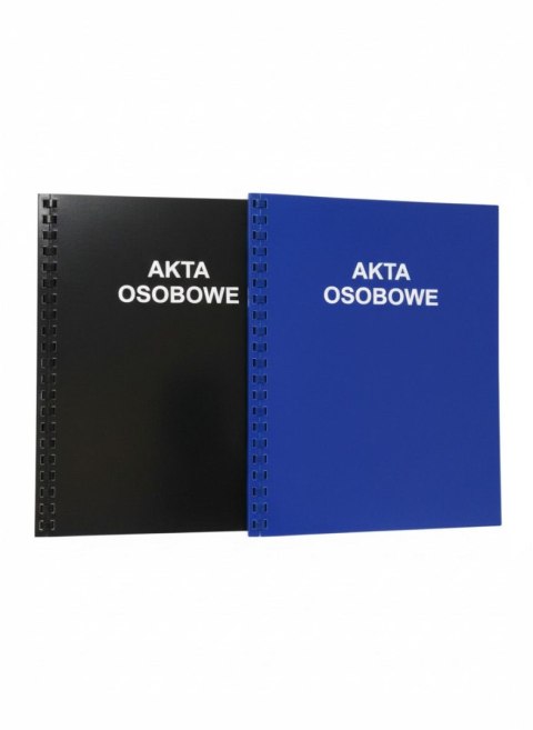 Teczka do akt osobowych czarna bigowana A4 mix papier Interdruk (03)