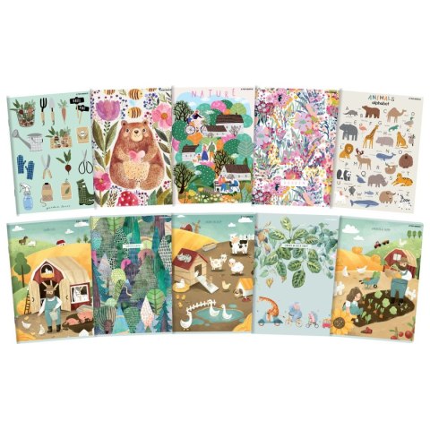 Zeszyt megamix A5 16k. 70g podwójna linia kolor Top 2000 (400168845)