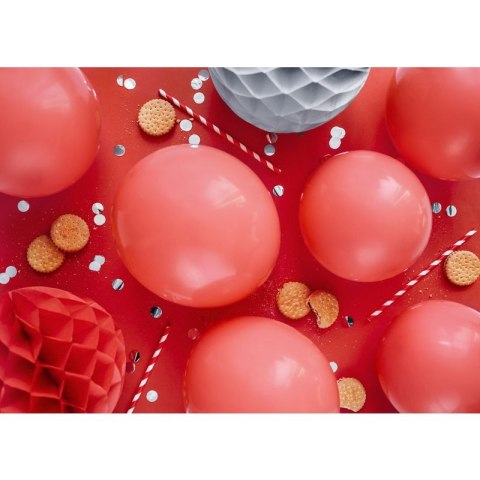 Balon gumowy Pastel Eco Balloons czerwony 260mm Partydeco (ECO26P-007)
